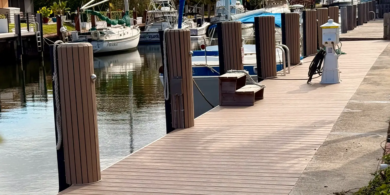 Dock Piling Repair and installation by The Dock Experts